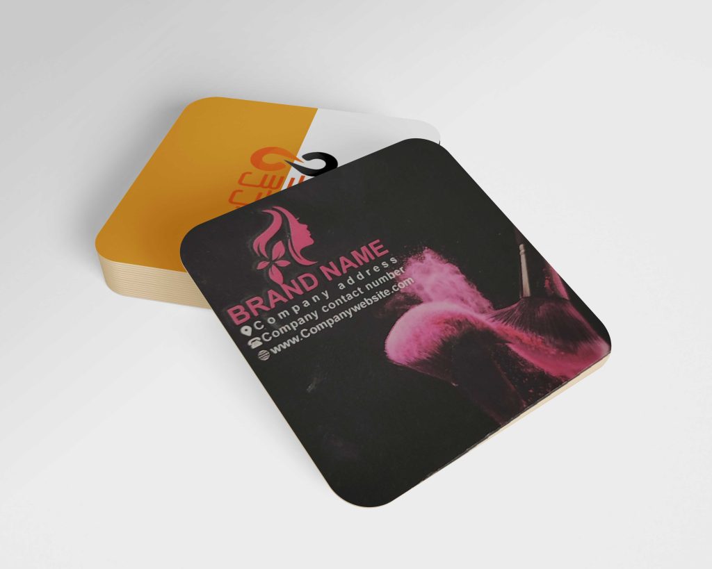 چاپ کارت ویزیت مربع در شیراز 3 چاپ کارت ویزیت لمینت برجسته مخملی مربع