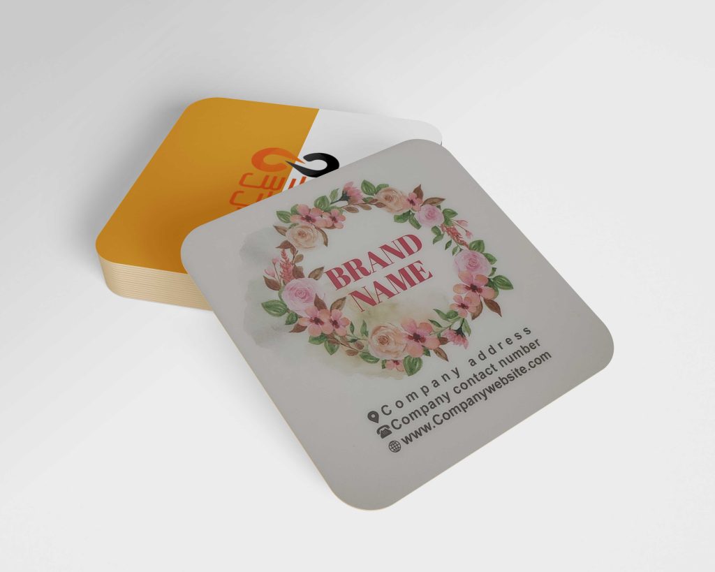 چاپ کارت ویزیت مربع در شیراز 2 چاپ کارت ویزیت لمینت مات مربع