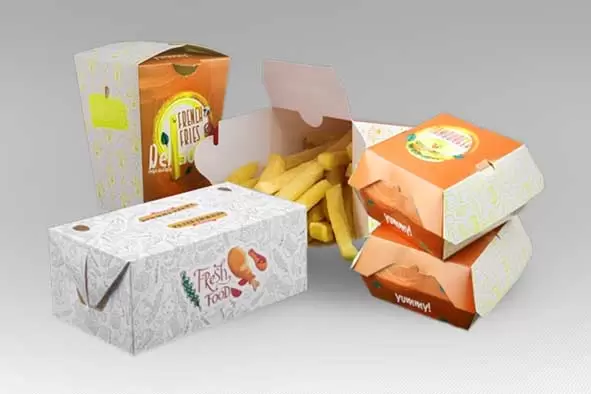 چاپ جعفه فست فود