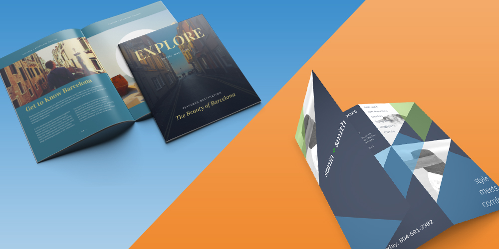 بروشور چیست و چرا هر کسبوکاری به آن نیاز دارد؟ 4 بروشورکاتالوگ