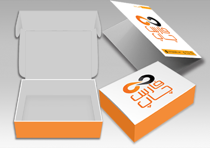 جعبه و پوشه مقوا پشت طوسی