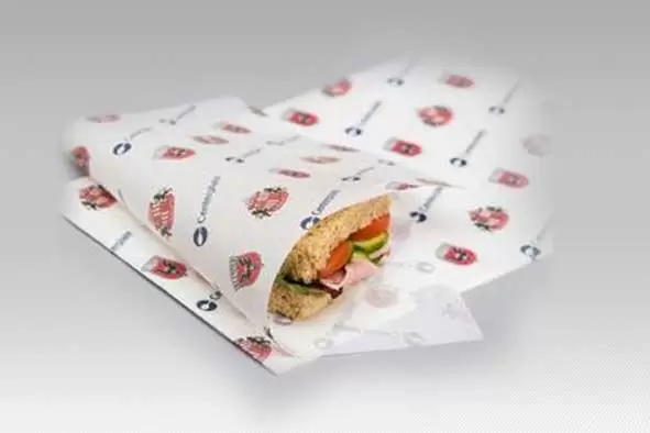 لفاف و کاغذ دور ساندویچ