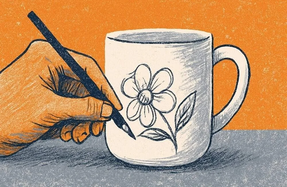 چاپ روی لیوان سرامیکی (ماگ) | سفارشیسازی لیوان با طرح دلخواه 14 اشتباهات رایج در طراحی طرح برای ماگ