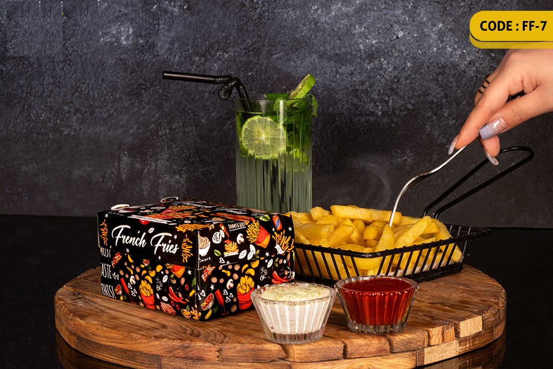 ثبت سفارش چاپ محصولات فست فود و کافی شاپ + راهنمای طراحی 26 سیب زمینی سفره ای-FF7