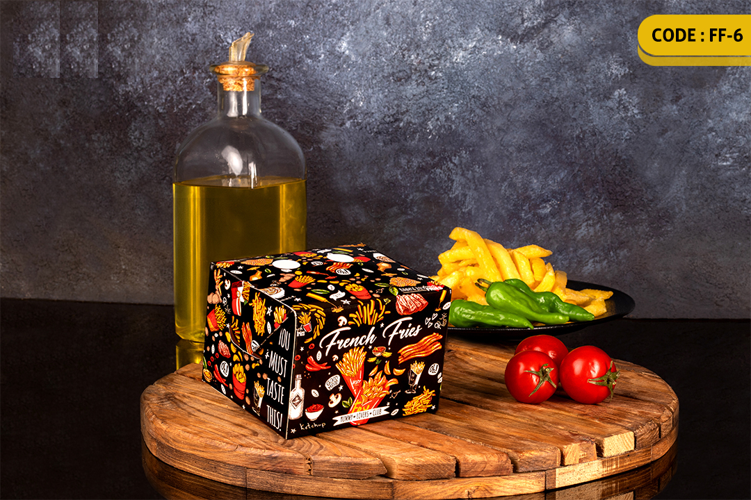 ثبت سفارش چاپ محصولات فست فود و کافی شاپ + راهنمای طراحی 28 سیب زمینی قفلی-FF6