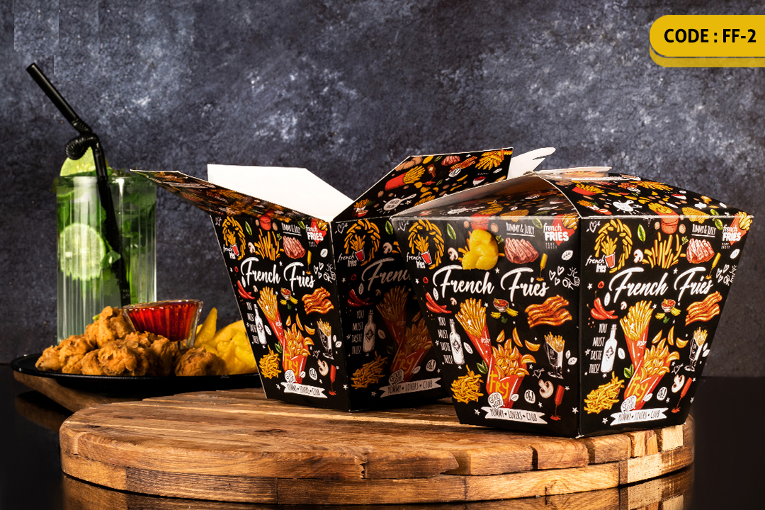 ثبت سفارش چاپ محصولات فست فود و کافی شاپ + راهنمای طراحی 31 سیب زمینی مخروطی تک نفره-FF2