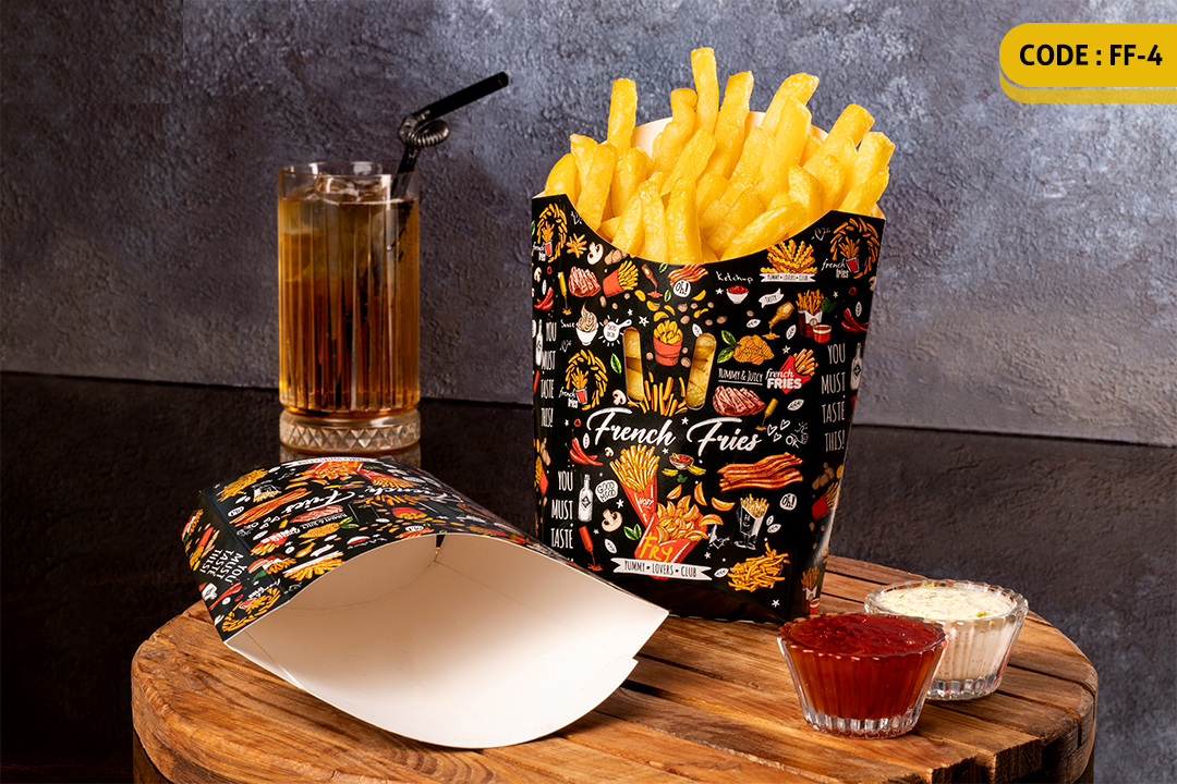 ثبت سفارش چاپ محصولات فست فود و کافی شاپ + راهنمای طراحی 33 سیب زمینی مک دونالدمتوسط-FF4