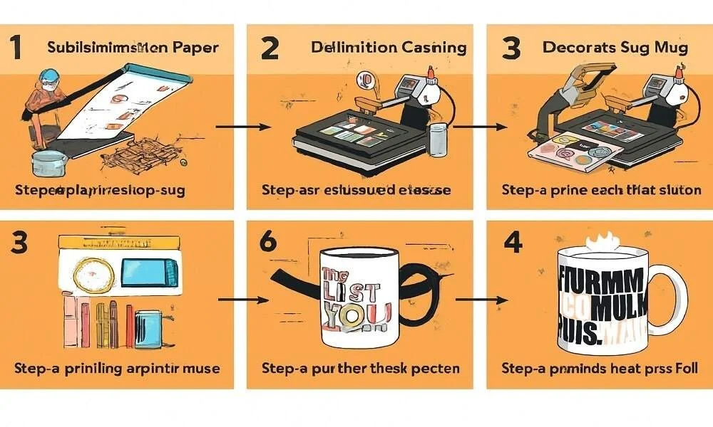 چاپ روی لیوان سرامیکی (ماگ) | سفارشیسازی لیوان با طرح دلخواه 13 چاپ ترنسفر حرارتی
