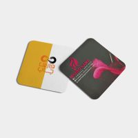 کارت ویزیت لمینت برجسته مخملی مربع